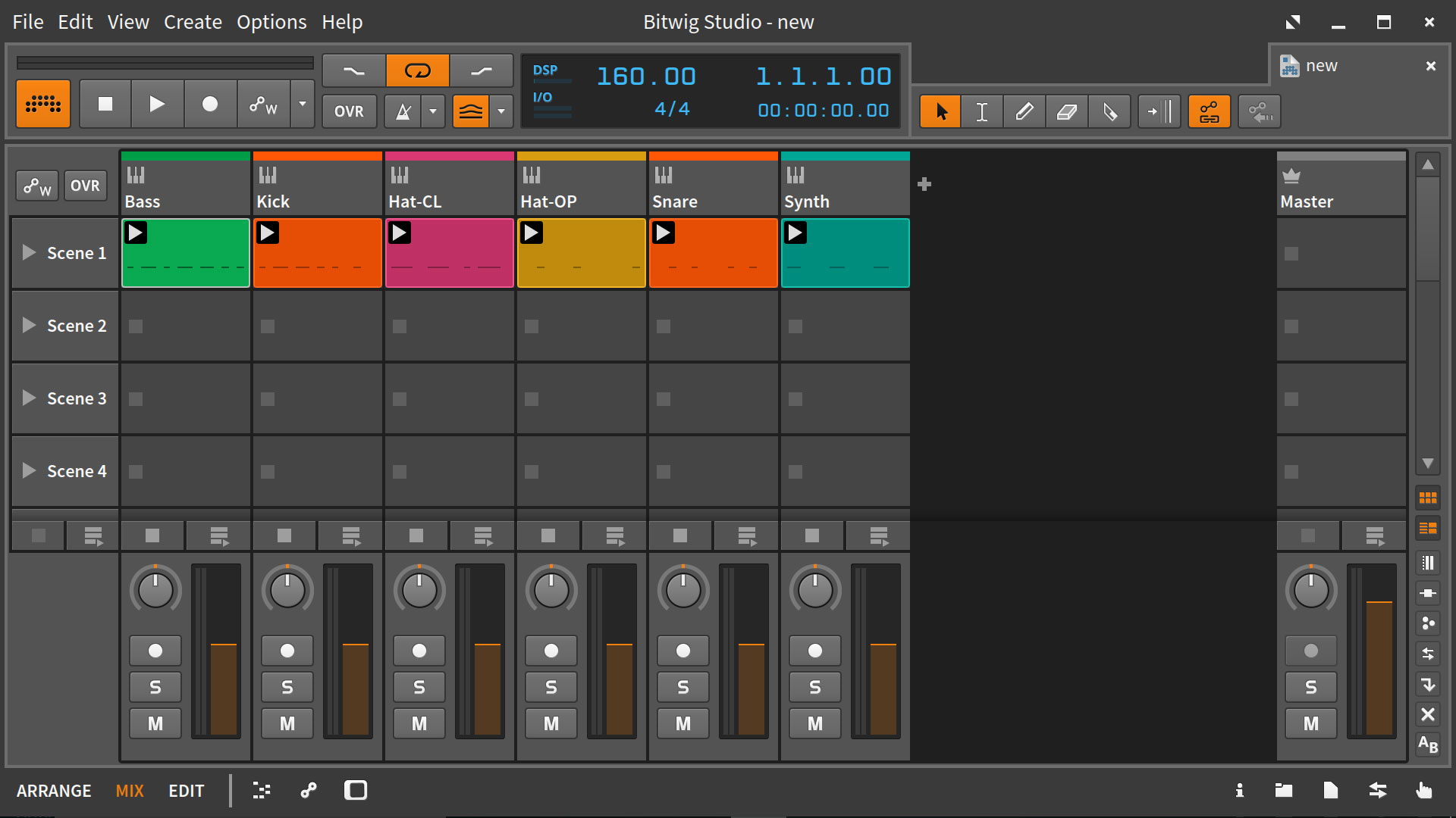 bitwig1.2onsurfacepro2