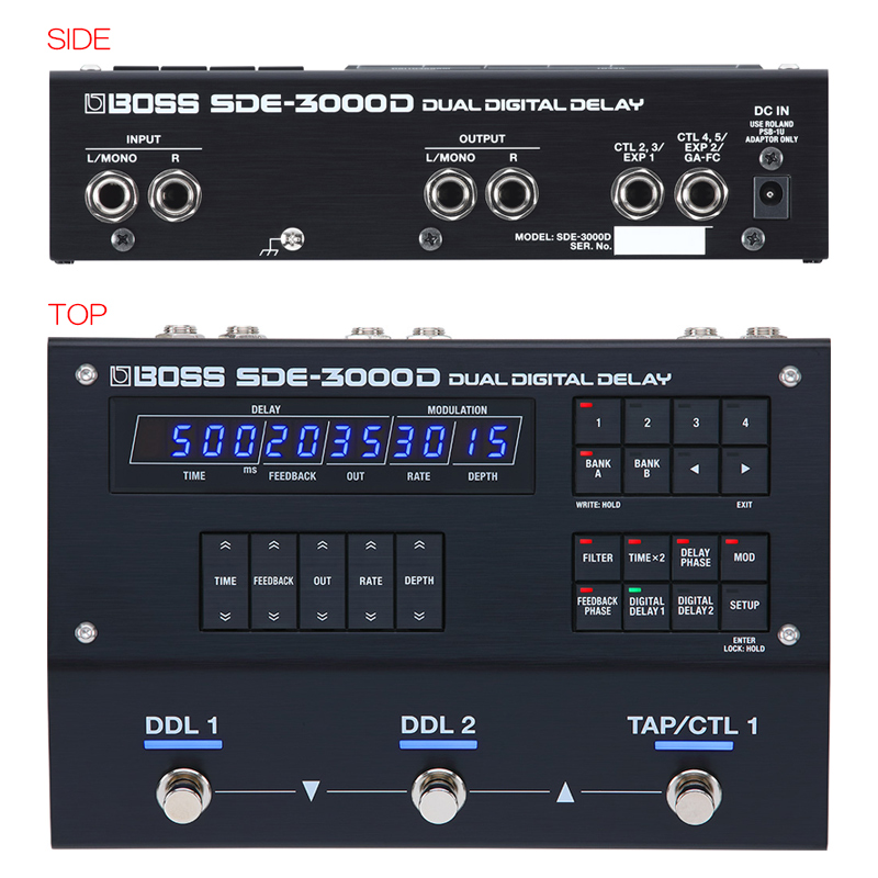 ギター BOSS SDE3000D BOSS新製品 SDE-3000D / SDE-3000EVH – GuitarQuest イシバシ