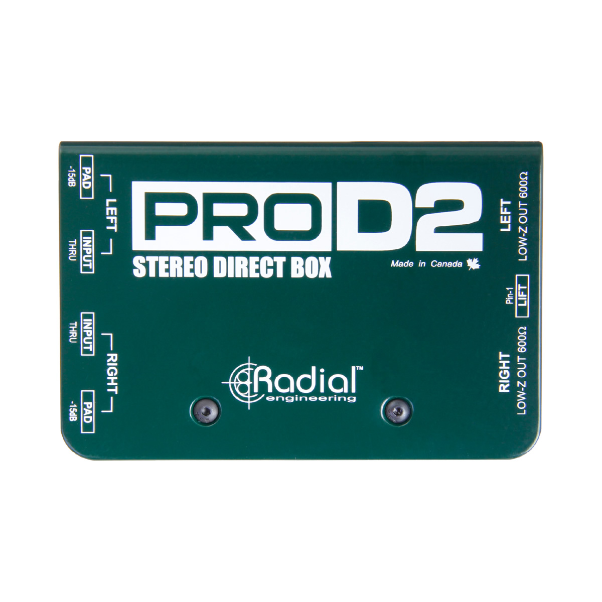 RADIAL PRO D2 ステレオパッシブダイレクトボックス | サンフォニックス